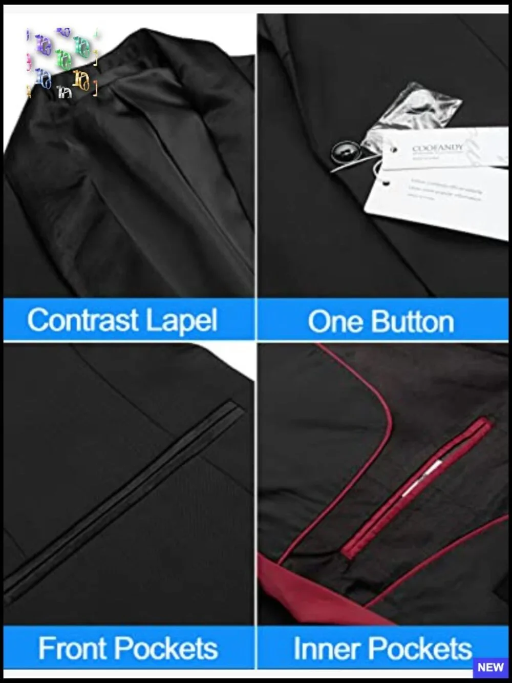 Slim Fit Tuxedo Blazer Classic Shawl Collar Formal Wedding Dinner Party